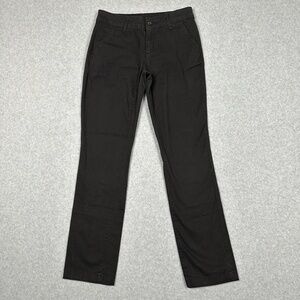 Arizona‎ Jean Chino Pants Womens Juniors 5 Black Flat Front Casual